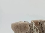 Vorschaubild 3 von Damen Schneestiefel Gr. 38 Beige Winterstiefel Fell gefüttert