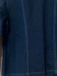 Vorschaubild 5 von Damen Jeansjacke Schwarz Gr. M Kontrastnähte Casual