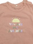 Vorschaubild 2 von Baby T-Shirt You Are My Sunshine Rosa Gr. 62 2-4 Monate