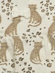 Vorschaubild 2 von Baby Mädchen Kleid Leoparden Gr. 62 Beige Baumwolle
