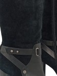 Vorschaubild 2 von Stiefel Damen Gr. 39 Schwarz Wildleder Reißverschluss 12 cm Uni