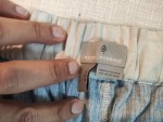Vorschaubild 3 von Shorts Herren Gr. W33/50/L Blau Hanf Polyester Elasthan Gestreift