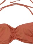 Vorschaubild 2 von Bikini-Oberteil Damen Orange Gr. 40/L Uni Glamourös Ärmellos