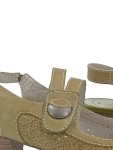 Vorschaubild 3 von Fashion Damen Pumps Mary Jane Slingback Beige Leder Gr. 40 Lochmuster