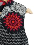 Vorschaubild 4 von Damen Bluse Ärmellos Gr. 36/S Mandala Blumenmuster Mehrfarbig