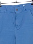 Vorschaubild 3 von Stoffhose Damen Gr. 34 Blau Baumwolle Elasthan Uni Casual Knopf L30