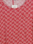 Vorschaubild 3 von Damen T-Shirt Gr. L rot weiß Blumenmuster Baumwolle