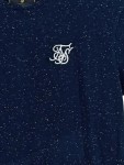 Vorschaubild 3 von Herren T-Shirt Gr. XS Blau Meliert Longline Streetwear Logo