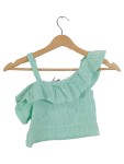 Vorschaubild 1 von Top Kinder Türkis Gr. 140 Polyester Elasthan Uni Feminin Kurzarm