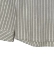 Vorschaubild 4 von Freizeithemd Kinder Grau Gr. 140 Baumwolle Gestreift Casual Langarm 40 cm