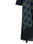 Vorschaubild 5 von Damen Kleid Gr. 38 Grün Blau Geometrisch Langarm