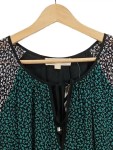 Vorschaubild 3 von Damen Sommerkleid Gr. M Blumenmuster Grün Schwarz Boho