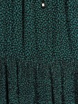 Vorschaubild 4 von Damen Sommerkleid Gr. M Blumenmuster Grün Schwarz Boho