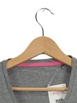 Vorschaubild 3 von Damen T-Shirt Grau Meliert Logo-Print Gr. M 38 Kurzarm