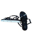 Vorschaubild 4 von Damen Sandalen Gr. 40 Schwarz Leder Riemchen Schlangenmuster