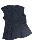 Vorschaubild 5 von Damen Bluse Weste Gr. 36/S Schwarz Hakenverschluss Baumwolle