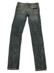 Vorschaubild 2 von Ripped Jeans Kinder Blau Gr. 140 Baumwolle Uni Casual W26 Knopf 85 cm L33