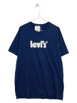 Vorschaubild 1 von Herren T-Shirt Gr. M Blau Logo-Print Relaxed Fit Baumwolle