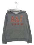 Vorschaubild 1 von Kapuzenpullover Kinder Grau Gr. 158 Baumwolle Logo-Print Casual