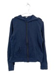 Vorschaubild 1 von Kapuzenpullover Damen Blau Gr. 36/S Baumwolle Uni Basic Langarm