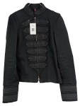 Vorschaubild 1 von Bomberjacke Damen Schwarz Gr. 38/M Baumwolle Uni Streetwear Polyester