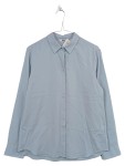 Vorschaubild 1 von Hemdbluse Damen Gr. 36/S Blau Baumwolle Basic Langarm Frühjahr/Sommer