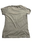Vorschaubild 2 von T-Shirt Damen Grau Gr. 34/XS Baumwolle Logo-Print Casual Kurzarm Freizeit