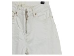 Vorschaubild 2 von Wide Leg Jeans Damen Gr. W24/32/XXS Beige Baumwolle Uni Casual Fransen 31 cm