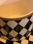 Vorschaubild 3 von Tasse mit Untertasse Mehrfarbig Keramik Geometrisch Kariert Modern Alltag