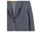 Vorschaubild 2 von Blazer Damen Grau Gr. 44/XXL Baumwolle Fischgrätenmuster Casual