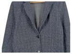 Vorschaubild 3 von Blazer Damen Grau Gr. 44/XXL Baumwolle Fischgrätenmuster Casual