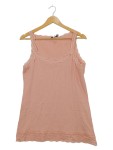 Vorschaubild 1 von Damen Top Gr. 48 Rosa Spitze Baumwolle Feminin