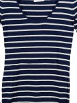 Vorschaubild 2 von Freizeitkleid Damen Blau Gr. 36/S Wolle Gestreift Maritim 94 cm