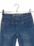 Vorschaubild 2 von Jeans Regular Fit Kinder Blau Gr. 140 Baumwolle Uni Casual Alltag