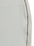Vorschaubild 2 von Faltenrock Damen Gr. 42/XL Weiß Viskose Uni Elegant Business