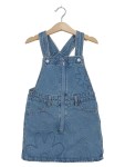 Vorschaubild 6 von Jeanskleid Kinder Blau Gr. 104 Baumwolle Blumenmuster Casual Freizeit