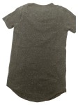 Vorschaubild 2 von Herren T-Shirt Gr. XS Blau Meliert Longline Streetwear Logo