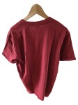 Vorschaubild 2 von T-Shirt Herren Rot Gr. 52/L Baumwolle Logo-Print Casual Kurzarm