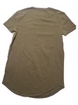 Vorschaubild 2 von Herren T-Shirt Gr. XS Oliv Logo Stickerei Longline Streetwear
