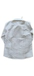Vorschaubild 2 von Freizeithemd Kinder Grau Gr. 140 Baumwolle Gestreift Casual Langarm 40 cm