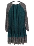 Vorschaubild 2 von Damen Sommerkleid Gr. M Blumenmuster Grün Schwarz Boho