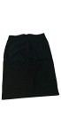 Vorschaubild 2 von Bleistiftrock Damen Schwarz Gr. 38/M Baumwolle Uni Klassisch Midirock