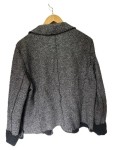 Vorschaubild 2 von Blazer Damen Gr. 44/XXL Grau Schurwolle Fischgrätenmuster Klassisch