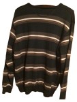 Vorschaubild 2 von Pullover Herren Gr. 50/M Mehrfarbig Wolle Gestreift Klassisch