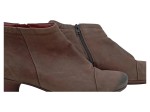 Vorschaubild 2 von Damen Stiefeletten Braun Leder Gr. 40 Ankle Boots Absatz 6cm