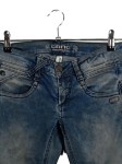 Vorschaubild 3 von Damen Jeans Regular Fit Blau W27/36 Baumwolle Steppdetails