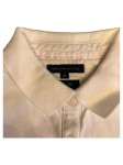 Vorschaubild 2 von Poloshirt Damen Gr. 34/XS Weiß Baumwolle Uni Kurzarm Polokragen