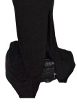 Vorschaubild 6 von Abendkleid Damen Schwarz Gr. 40/L Polyester Uni Glamourös Ärmellos Maxikleid