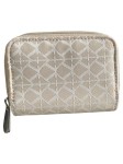 Vorschaubild 3 von Damen Geldbörse Portemonnaie Beige Geometrisch Reißverschluss