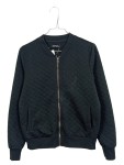 Vorschaubild 1 von Bomberjacke Damen Schwarz Gr. 38/M Polyester Strukturmuster Casual Freizeit